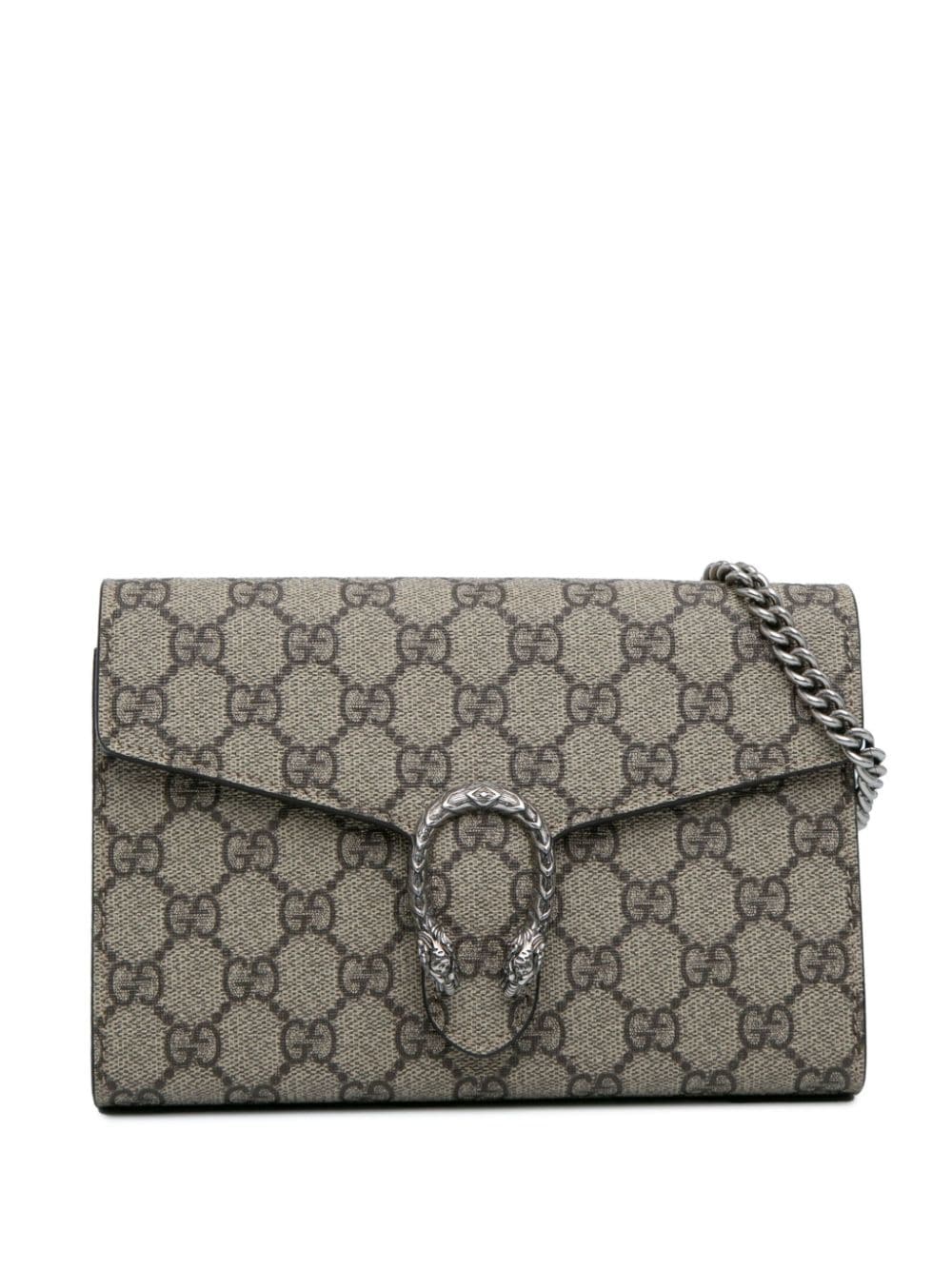 Gucci Pre-Owned 2016-2023 GG Supreme Dionysus Chain Wallet crossbody bag - Brown von Gucci Pre-Owned