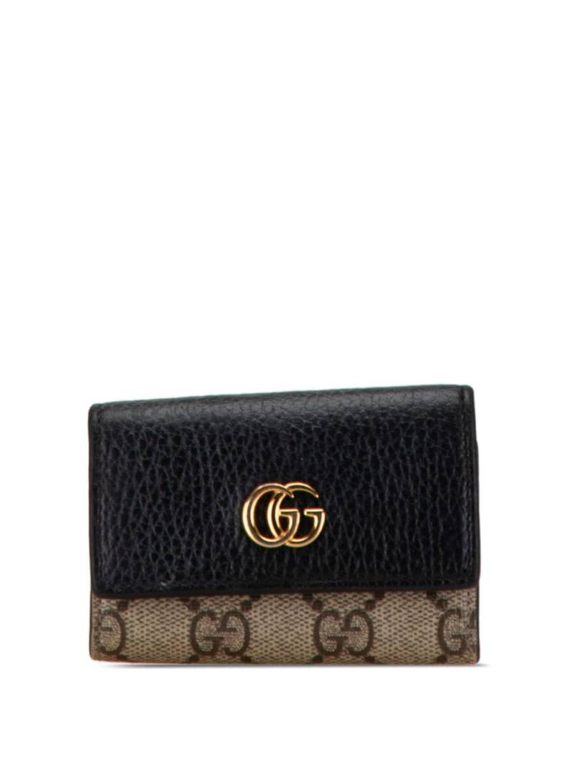 Gucci Pre-Owned 2016-2023 GG Supreme Marmont 6 Case key holder - Brown von Gucci Pre-Owned