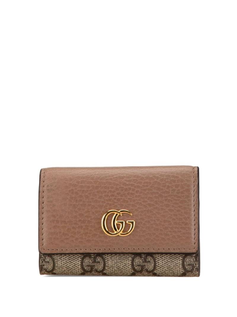 Gucci Pre-Owned 2016-2023 GG Supreme Marmont 6 Case key holder - Brown von Gucci Pre-Owned