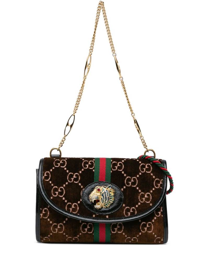 Gucci Pre-Owned 2016-2023 GG Velvet Rajah crossbody bag - Brown von Gucci Pre-Owned