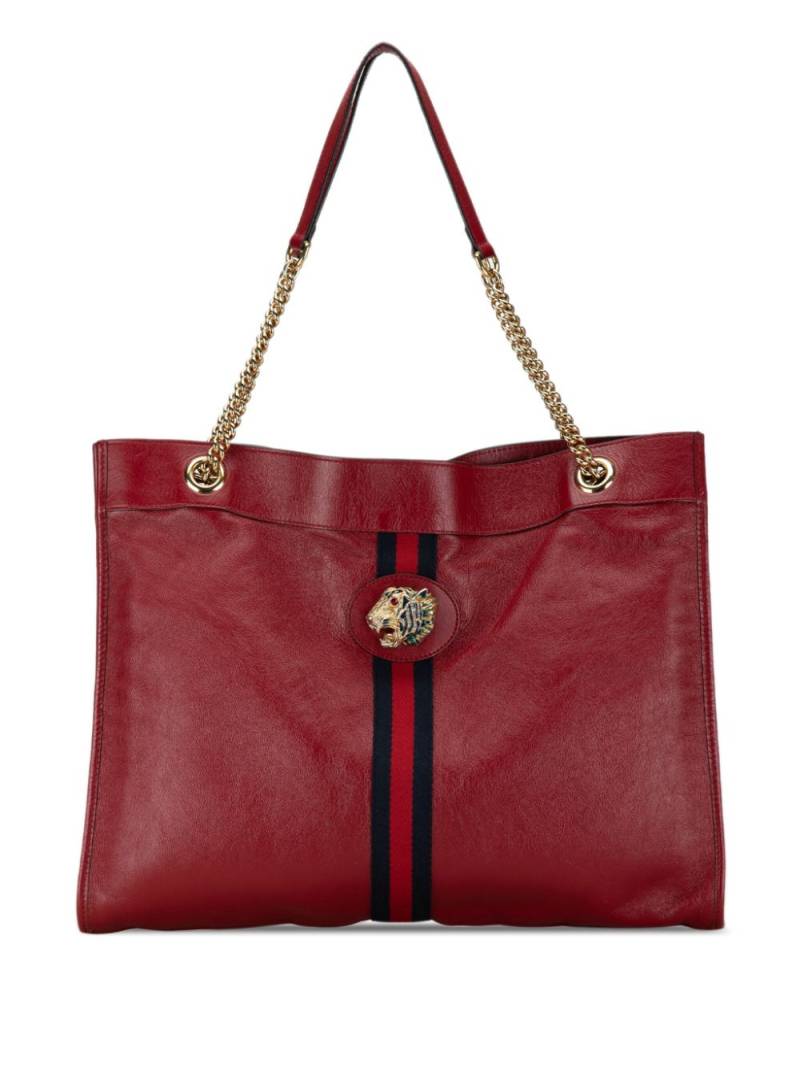 Gucci Pre-Owned 2016-2023 Large Rajah tote bag - Red von Gucci Pre-Owned