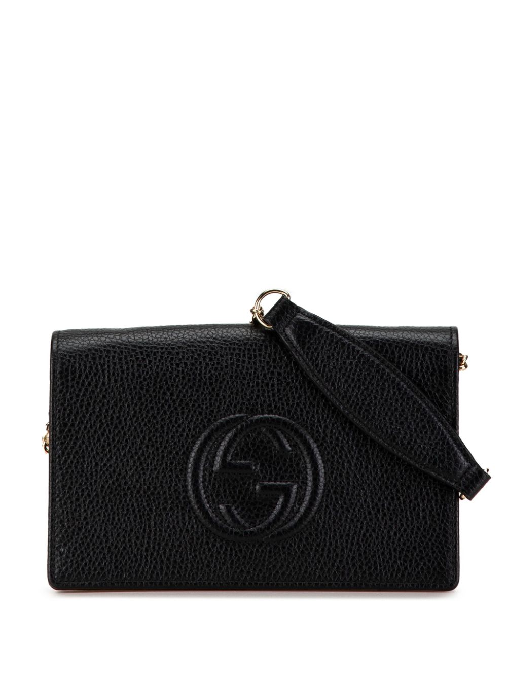 Gucci Pre-Owned 2016-2023 Leather Soho Wallet on Chain crossbody bag - Black von Gucci Pre-Owned