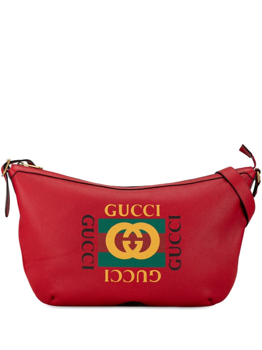 Gucci Pre-Owned 2016-2023 Logo Half Moon hobo bag - Red von Gucci Pre-Owned