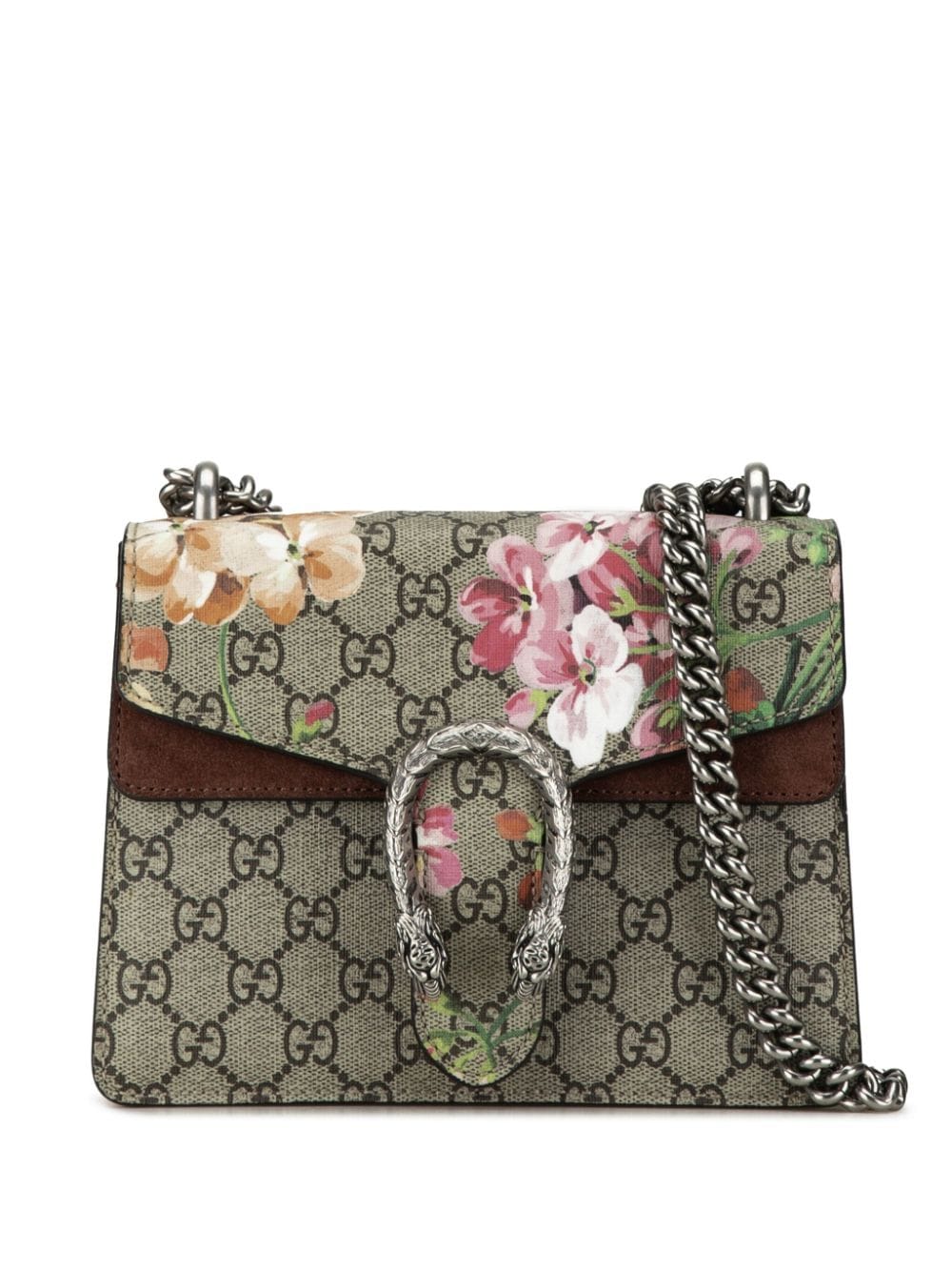 Gucci Pre-Owned 2016-2023 Mini GG Supreme Blooms Dionysus crossbody bag - Brown von Gucci Pre-Owned