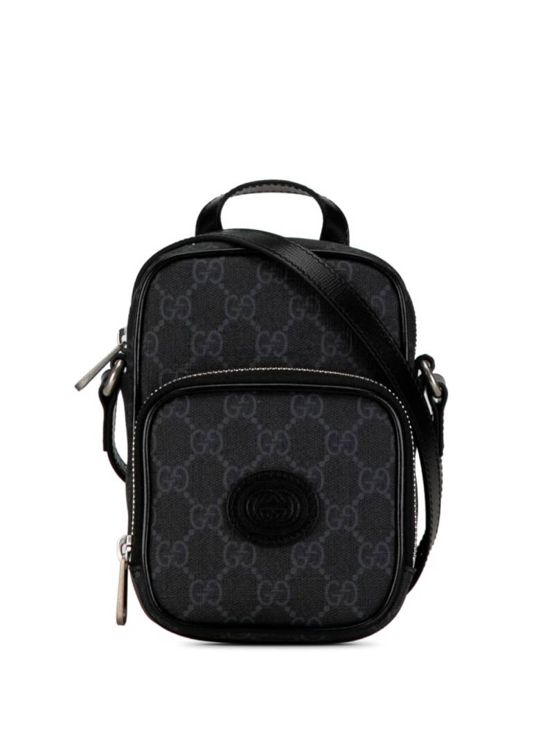 Gucci Pre-Owned 2016-2023 Mini GG Supreme Interlocking G crossbody bag - Grey von Gucci Pre-Owned