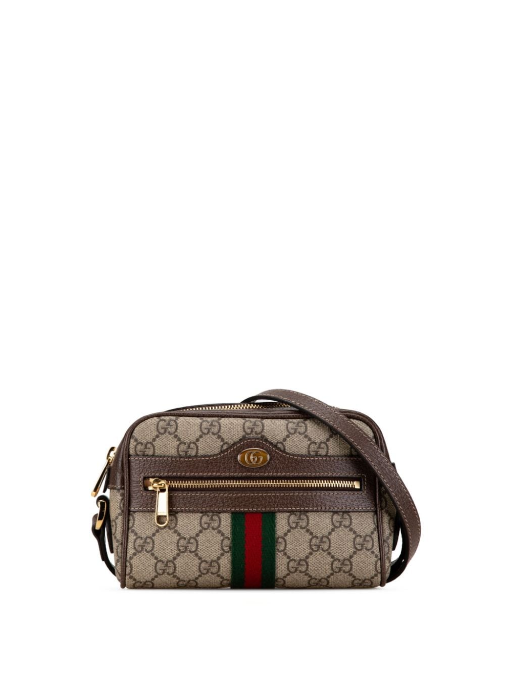 Gucci Pre-Owned 2016-2023 Mini GG Supreme Ophidia crossbody bag - Brown von Gucci Pre-Owned