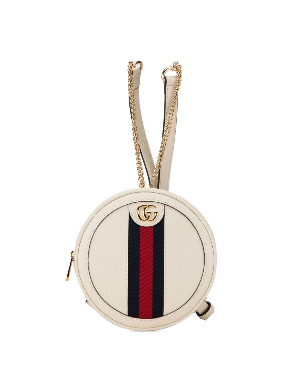 Gucci Pre-Owned 2016-2023 Mini Ophidia Round backpack - White von Gucci Pre-Owned