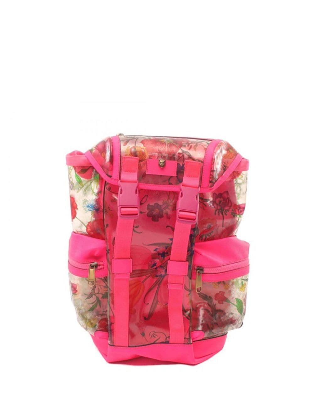 Gucci Pre-Owned 2016-2023 PVC Flora Techpack backpack - Pink von Gucci Pre-Owned