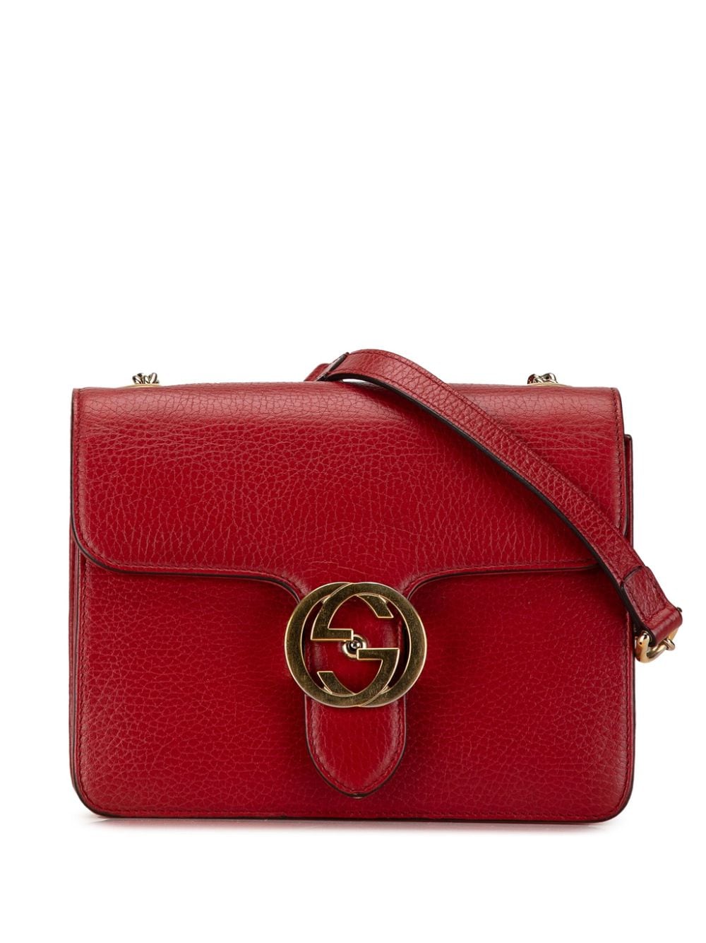 Gucci Pre-Owned 2016-2023 Small Dollar Interlocking G crossbody bag - Red von Gucci Pre-Owned