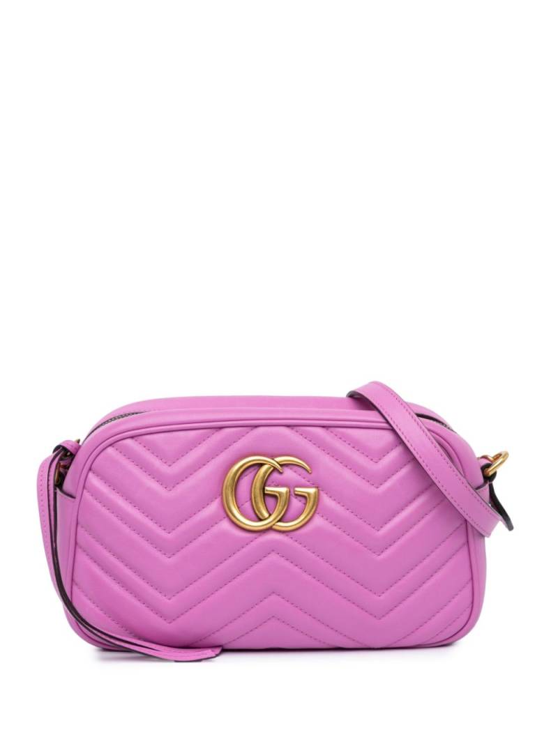 Gucci Pre-Owned 2016-2023 Small GG Marmont Matelasse crossbody bag - Purple von Gucci Pre-Owned