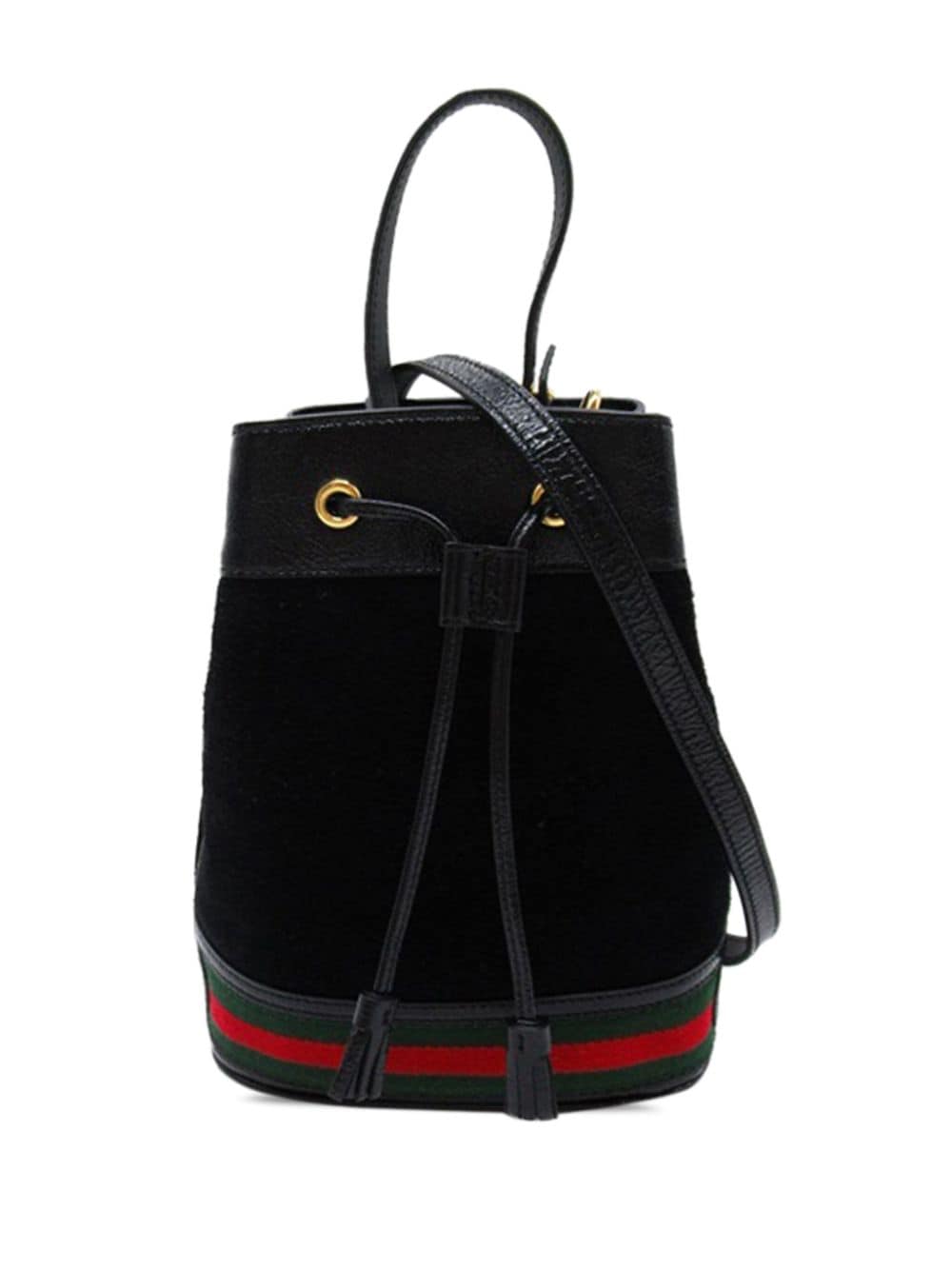 Gucci Pre-Owned 2016-2023 Small Suede Ophidia bucket bag - Black von Gucci Pre-Owned