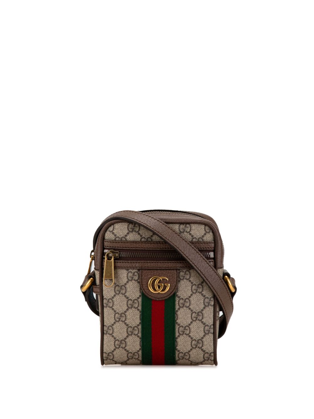 Gucci Pre-Owned 2016-2024 Mini GG Supreme Ophidia crossbody bag - Brown von Gucci Pre-Owned