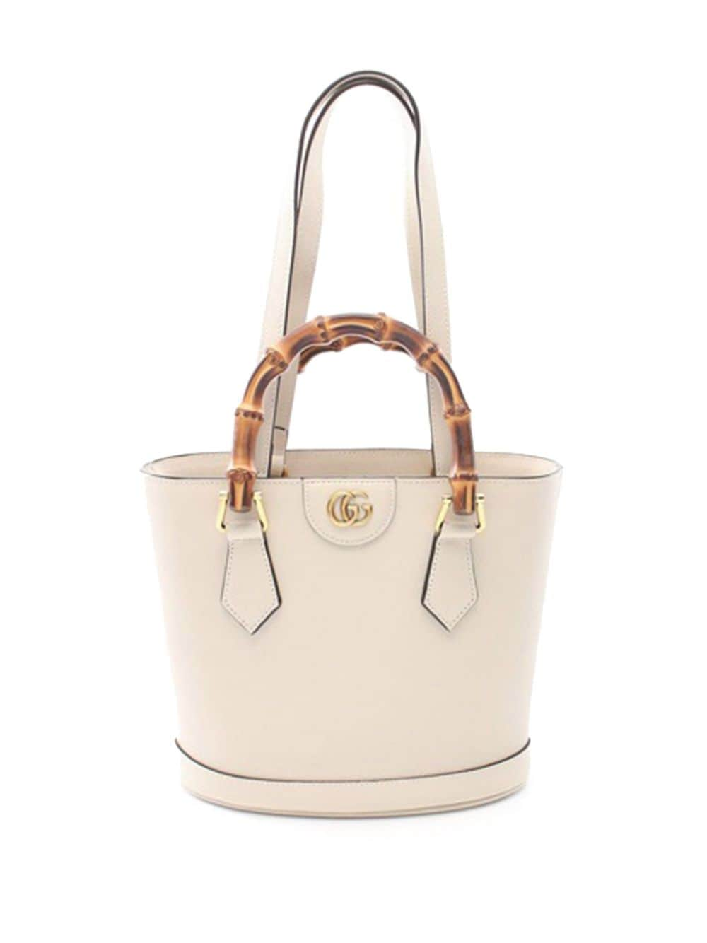 Gucci Pre-Owned 2016-present Small Bamboo Diana Leather satchel - White von Gucci Pre-Owned