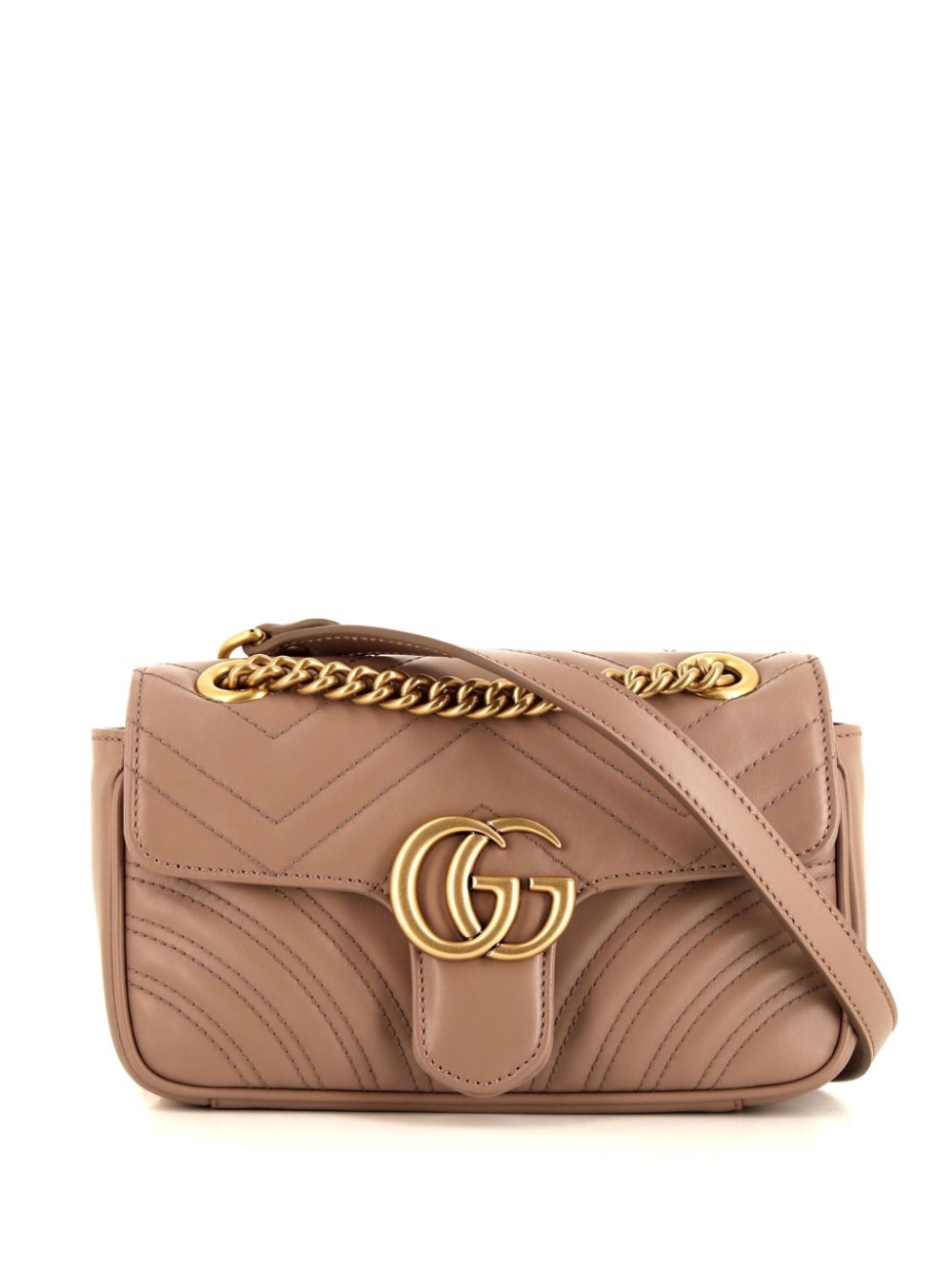 Gucci Pre-Owned 2020 mini GG Marmont shoulder bag - Neutrals von Gucci Pre-Owned