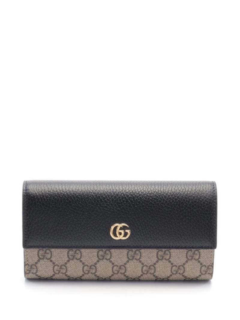 Gucci Pre-Owned 2020s Petite GG Supreme wallet - Black von Gucci Pre-Owned