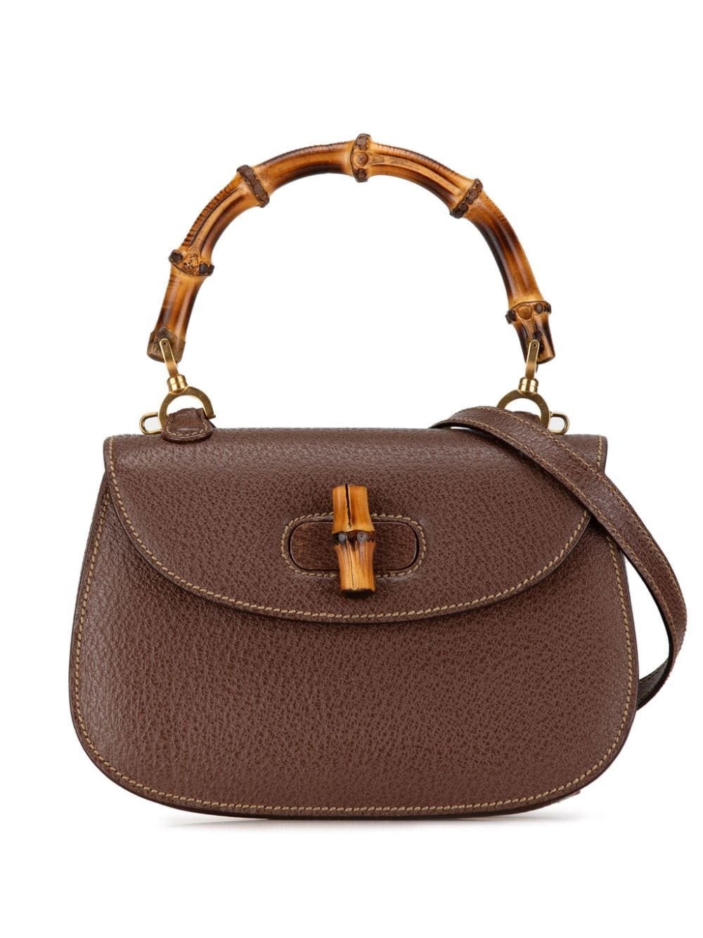 Gucci Pre-Owned 20th Century Calfskin Bamboo Night satchel - Brown von Gucci Pre-Owned