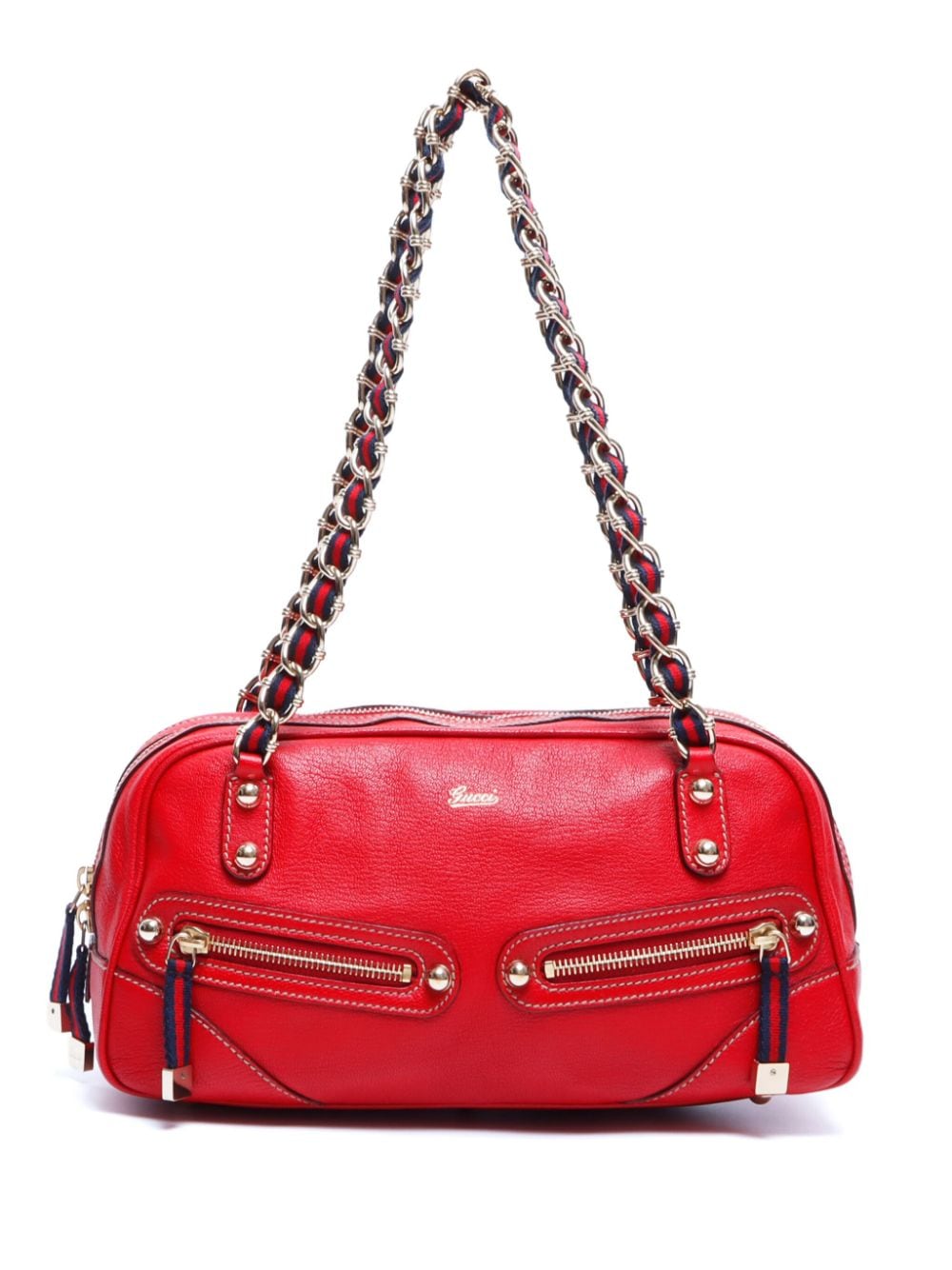 Gucci Pre-Owned Capri leather shoulder bag - Red von Gucci Pre-Owned