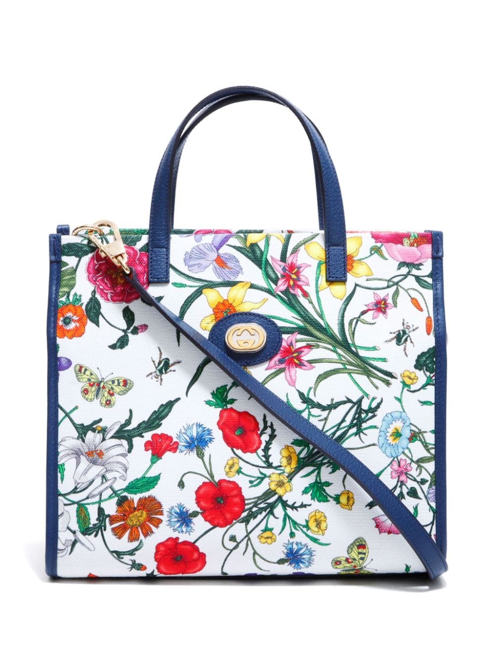 Gucci Pre-Owned Flora two-way tote bag - White von Gucci Pre-Owned