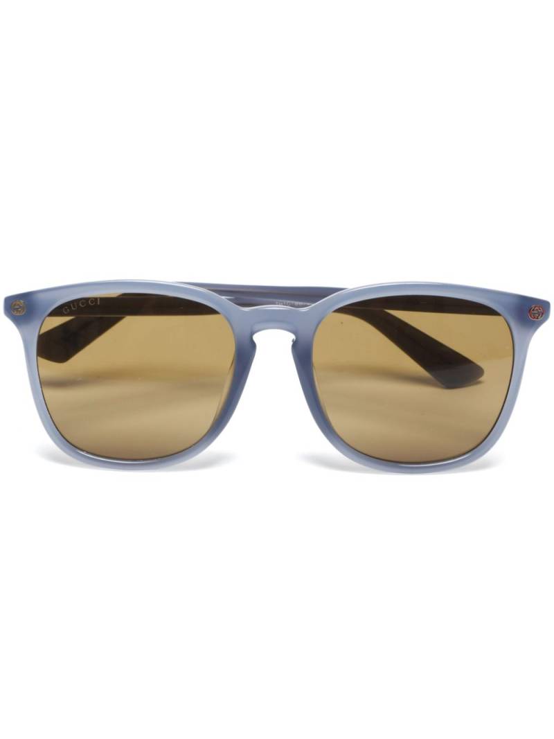 Gucci Pre-Owned GG Logo sunglasses - Blue von Gucci Pre-Owned