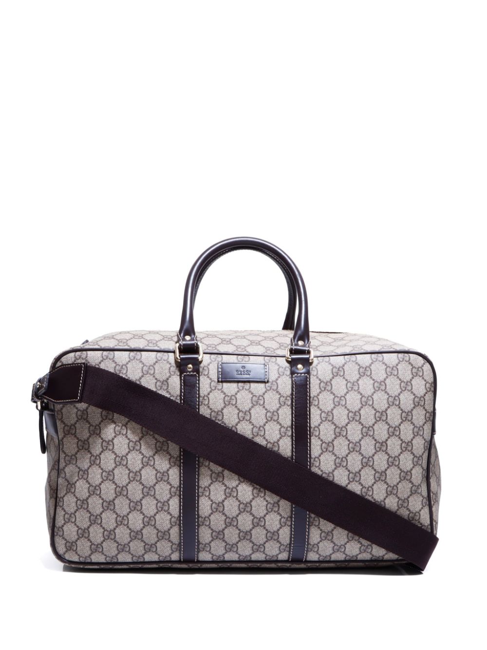 Gucci Pre-Owned GG Supreme two-way travel bag - Neutrals von Gucci Pre-Owned