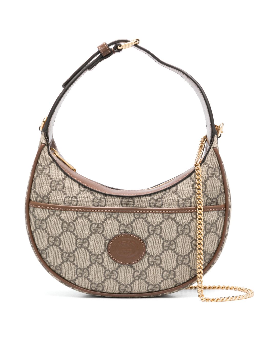 Gucci Pre-Owned GG half-moon mini bag - Neutrals von Gucci Pre-Owned