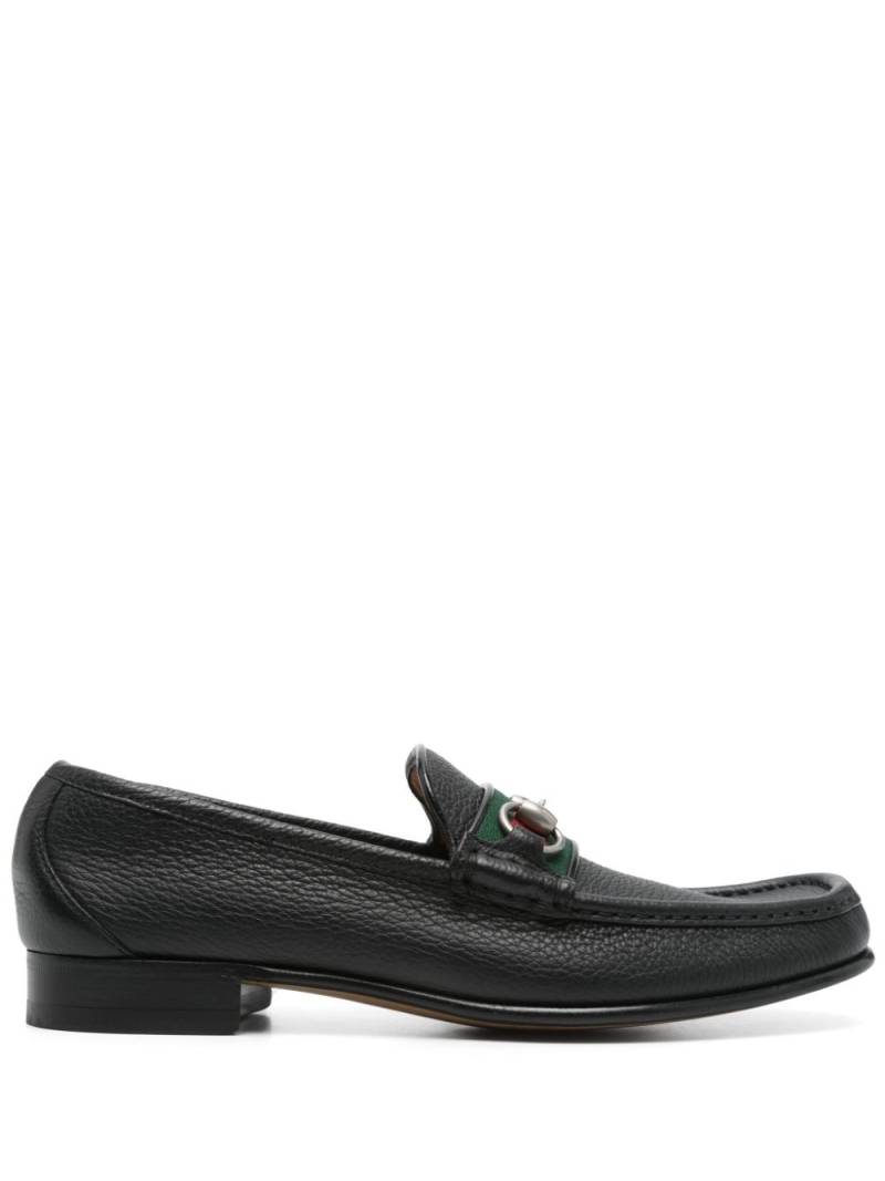 Gucci Pre-Owned Horesebit Web-strap loafers - Black von Gucci Pre-Owned