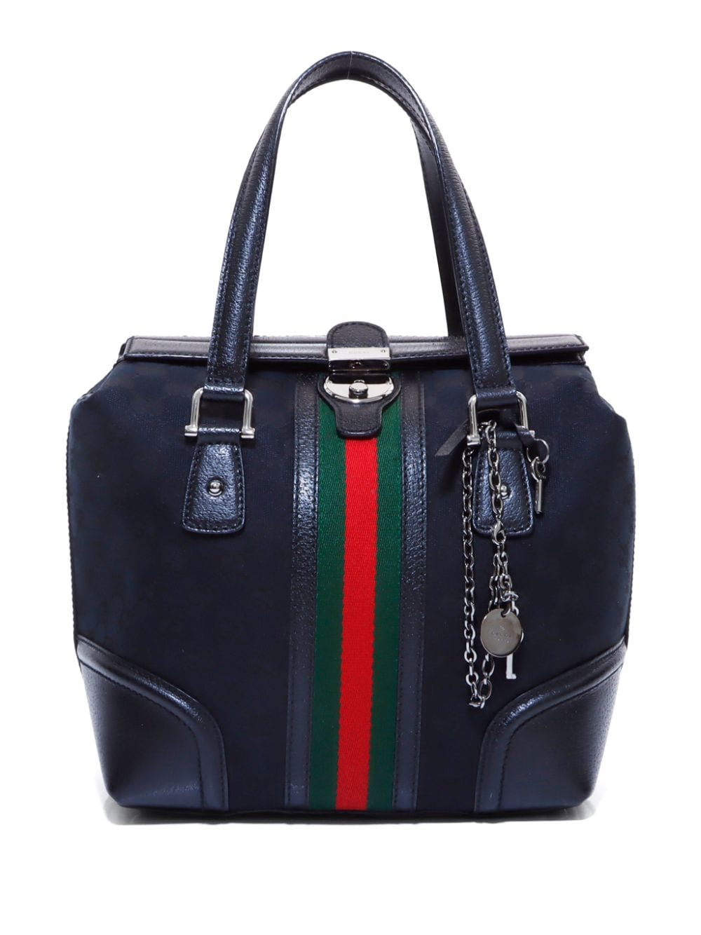 Gucci Pre-Owned Treasure GG canvas handbag - Black von Gucci Pre-Owned
