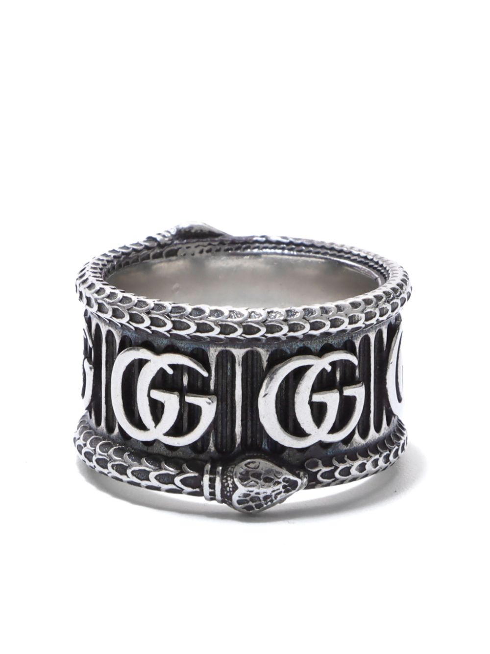 Gucci Pre-Owned silver plated Double G ring von Gucci Pre-Owned