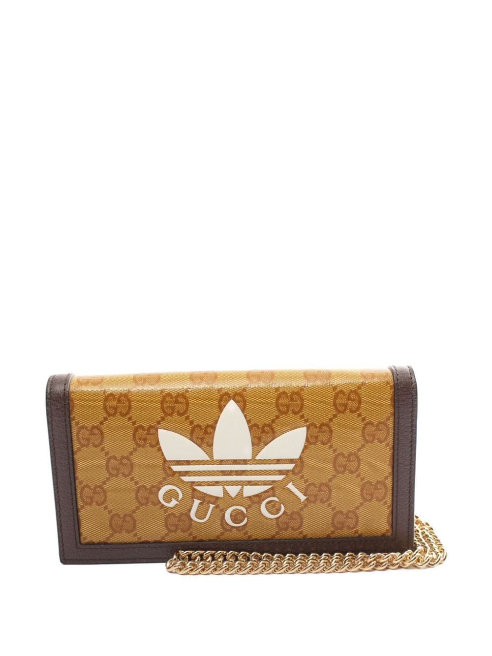 Gucci Pre-Owned x adidas 2010s GG Canvas chain wallet - Brown von Gucci Pre-Owned