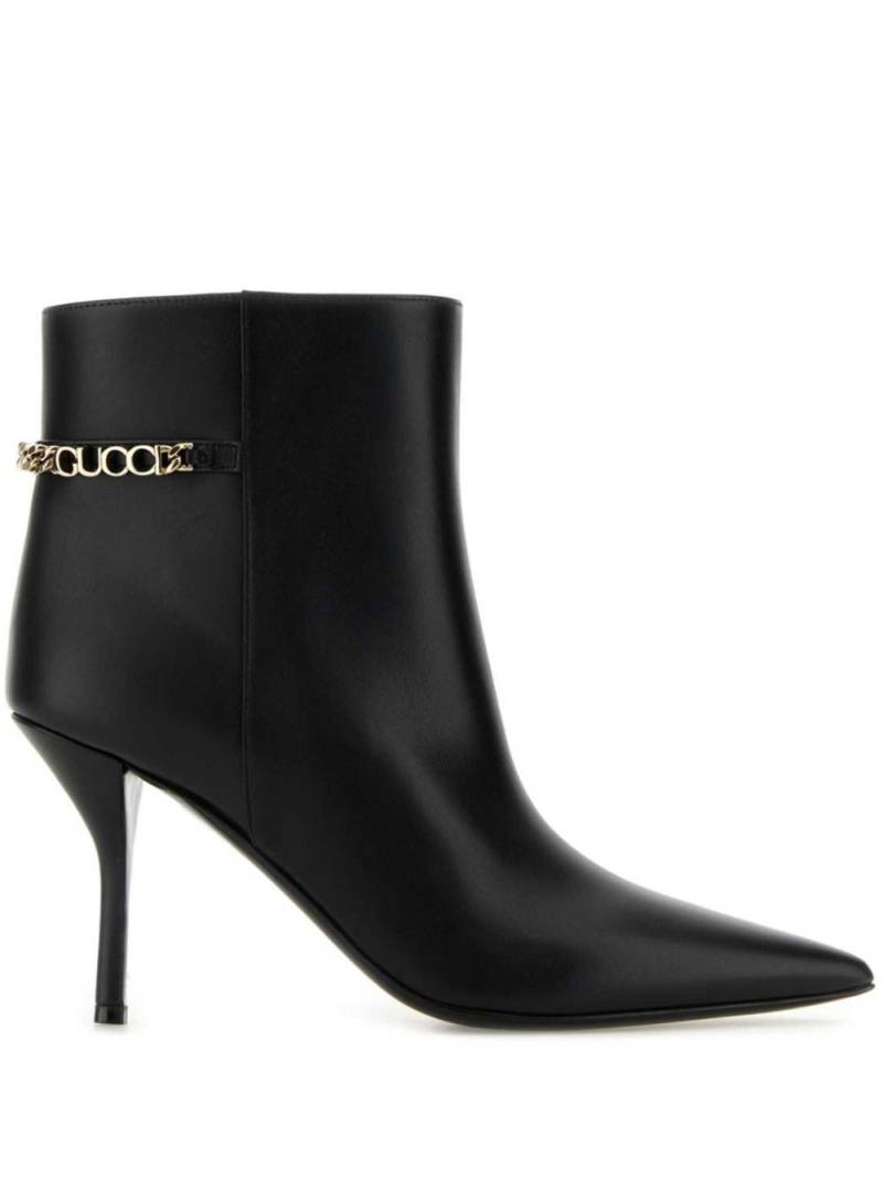 Gucci 100mm Signoria ankle boots - Black von Gucci