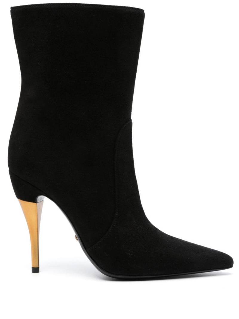 Gucci 110mm suede ankle boots - Black von Gucci