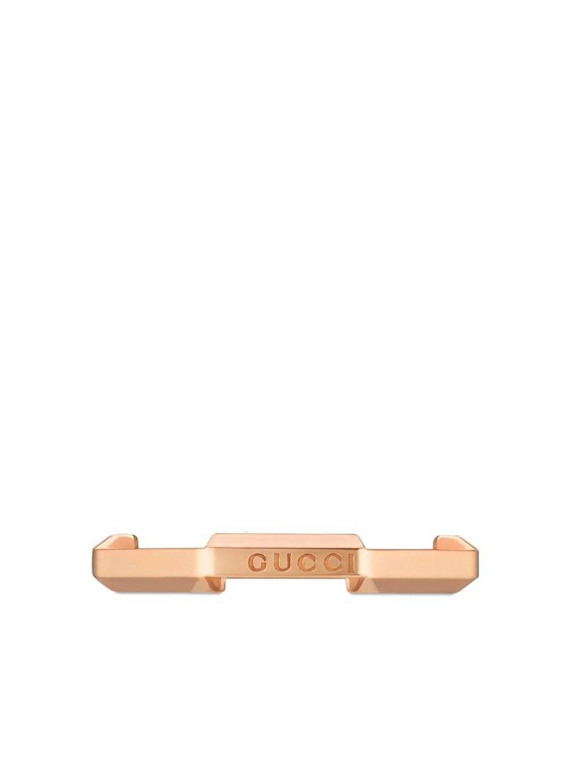 Gucci 18kt rose gold Link to Love mirrored ring - Pink von Gucci