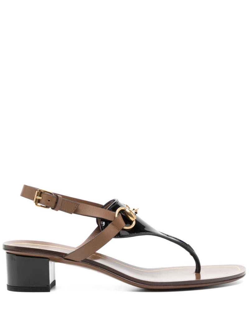 Gucci 35mm horsebit sandals - Black von Gucci