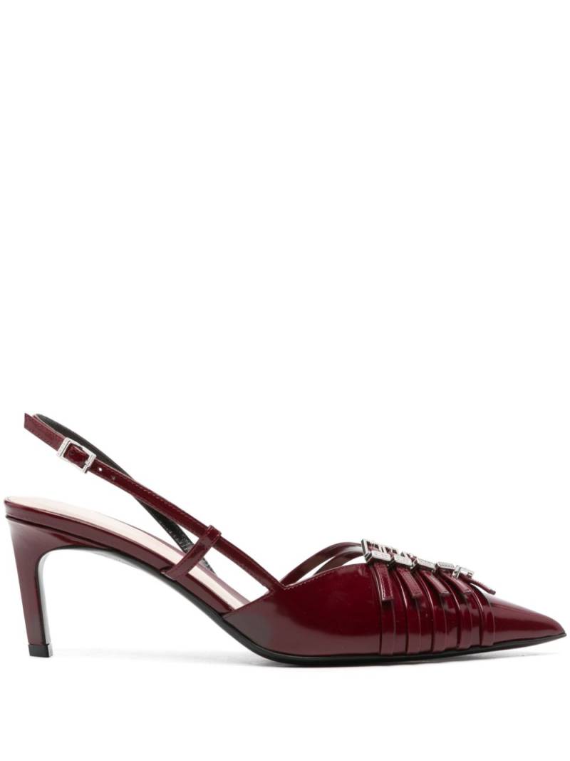 Gucci 75mm Regent singback pumps - Red von Gucci