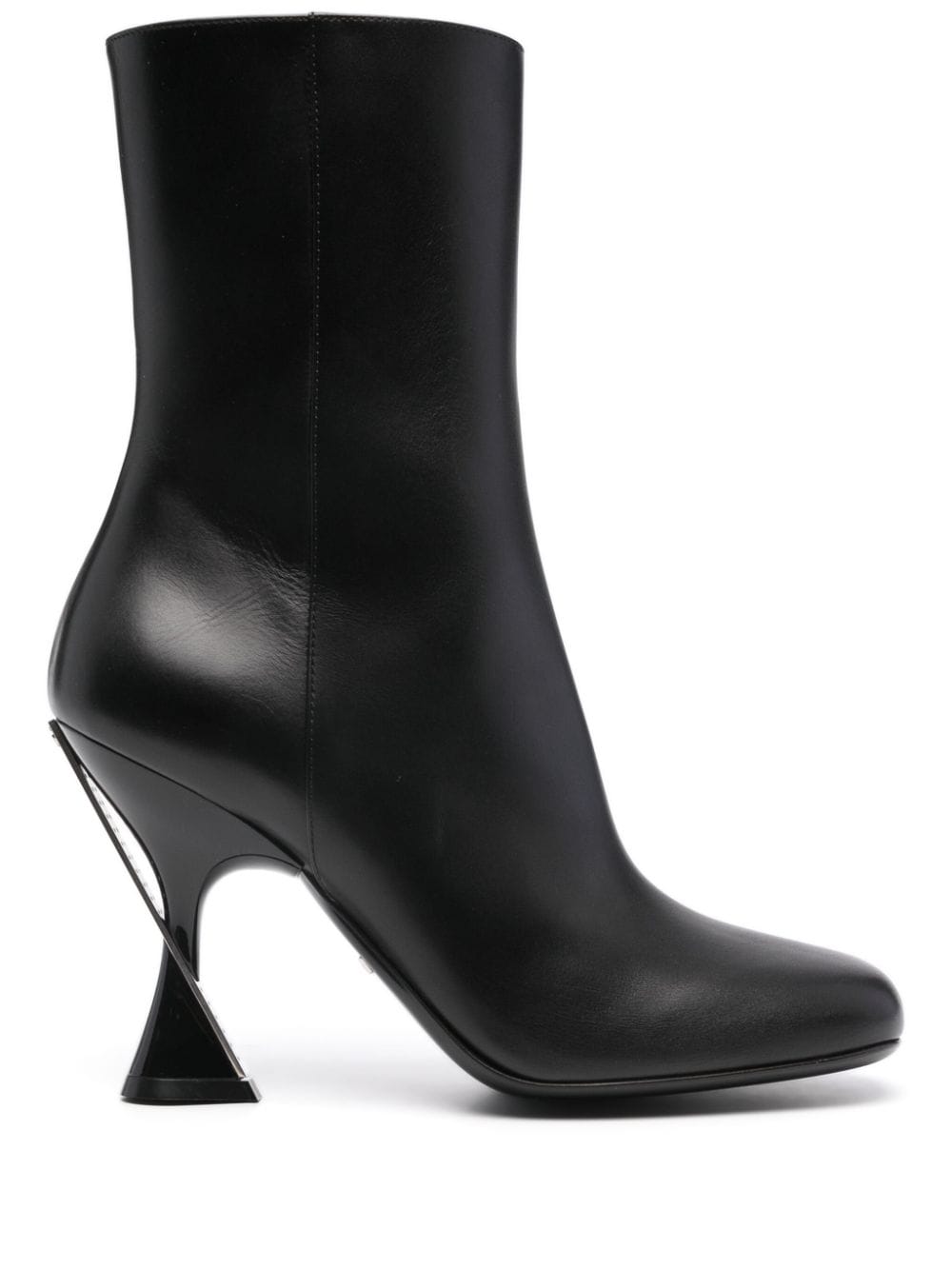 Gucci 95mm leather ankle boots - Black von Gucci