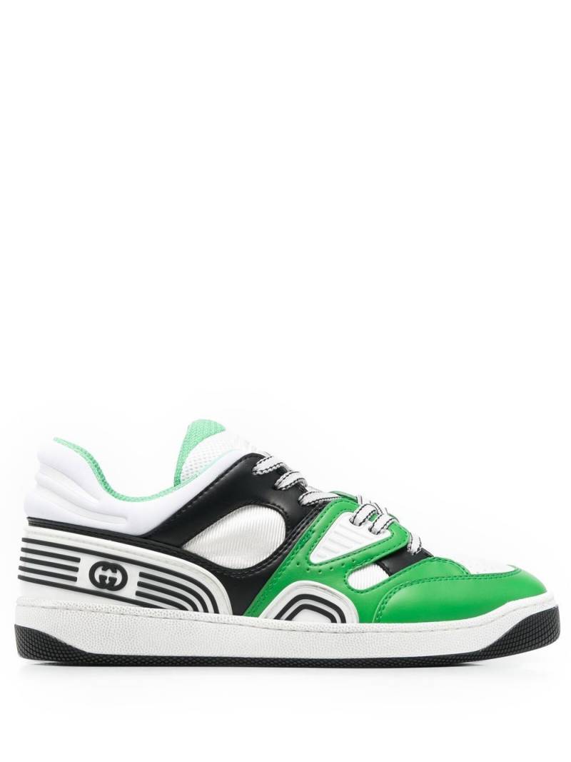 Gucci Basket panelled sneakers - White von Gucci