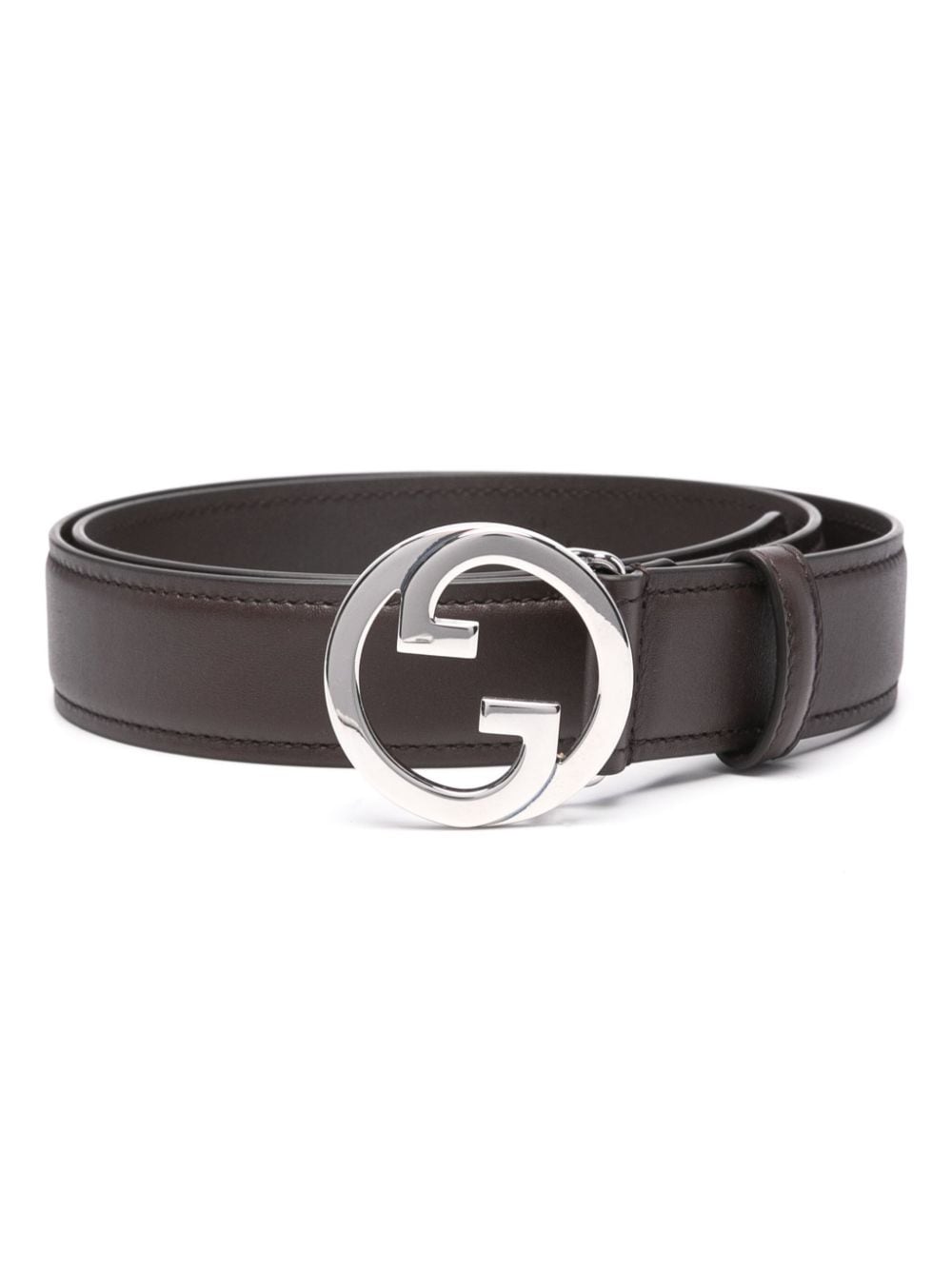 Gucci Blondie leather belt - Brown von Gucci