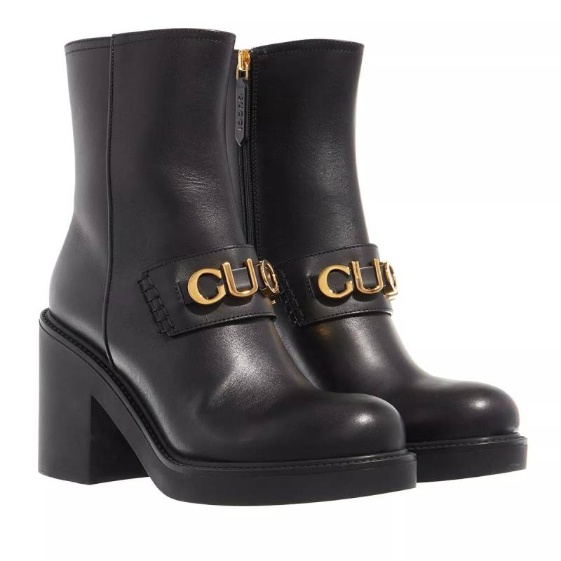Gucci Boots & Stiefeletten - Woman Boot In Leather - Gr. 37 (EU) - in Schwarz - für Damen von Gucci
