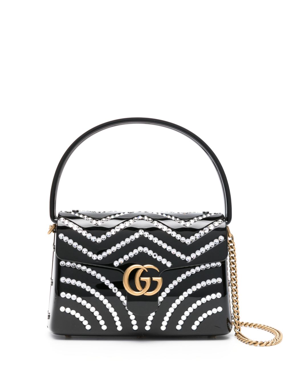 Gucci Broadway crystal-embellished tote bag - Black von Gucci