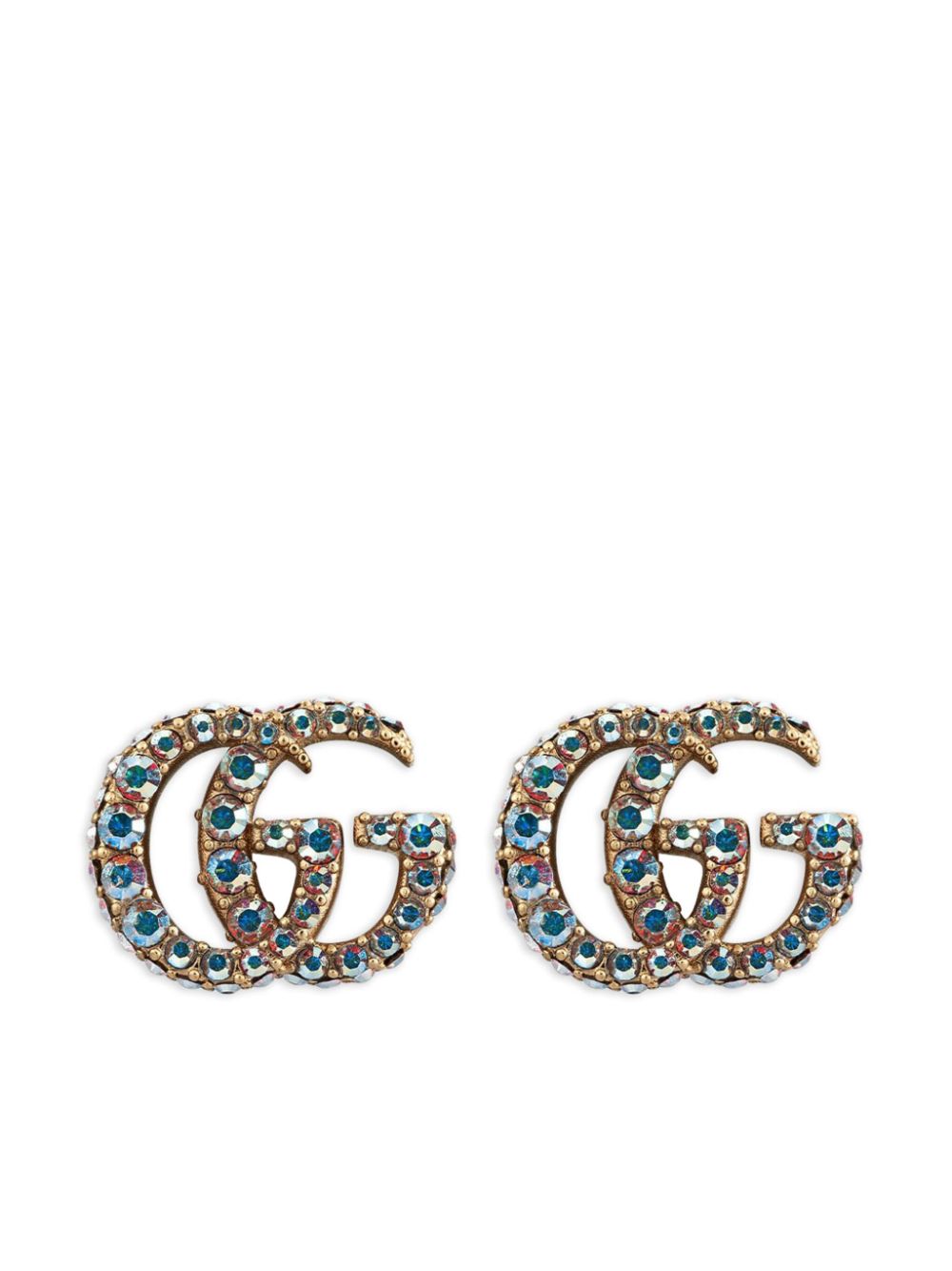 Gucci Double G crystal-embellished earrings - Gold von Gucci