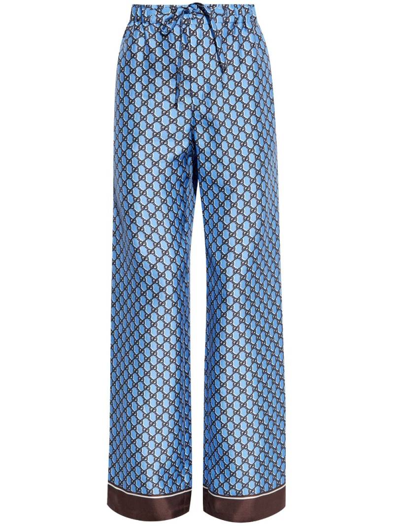 Gucci Double G flared trousers - Purple von Gucci