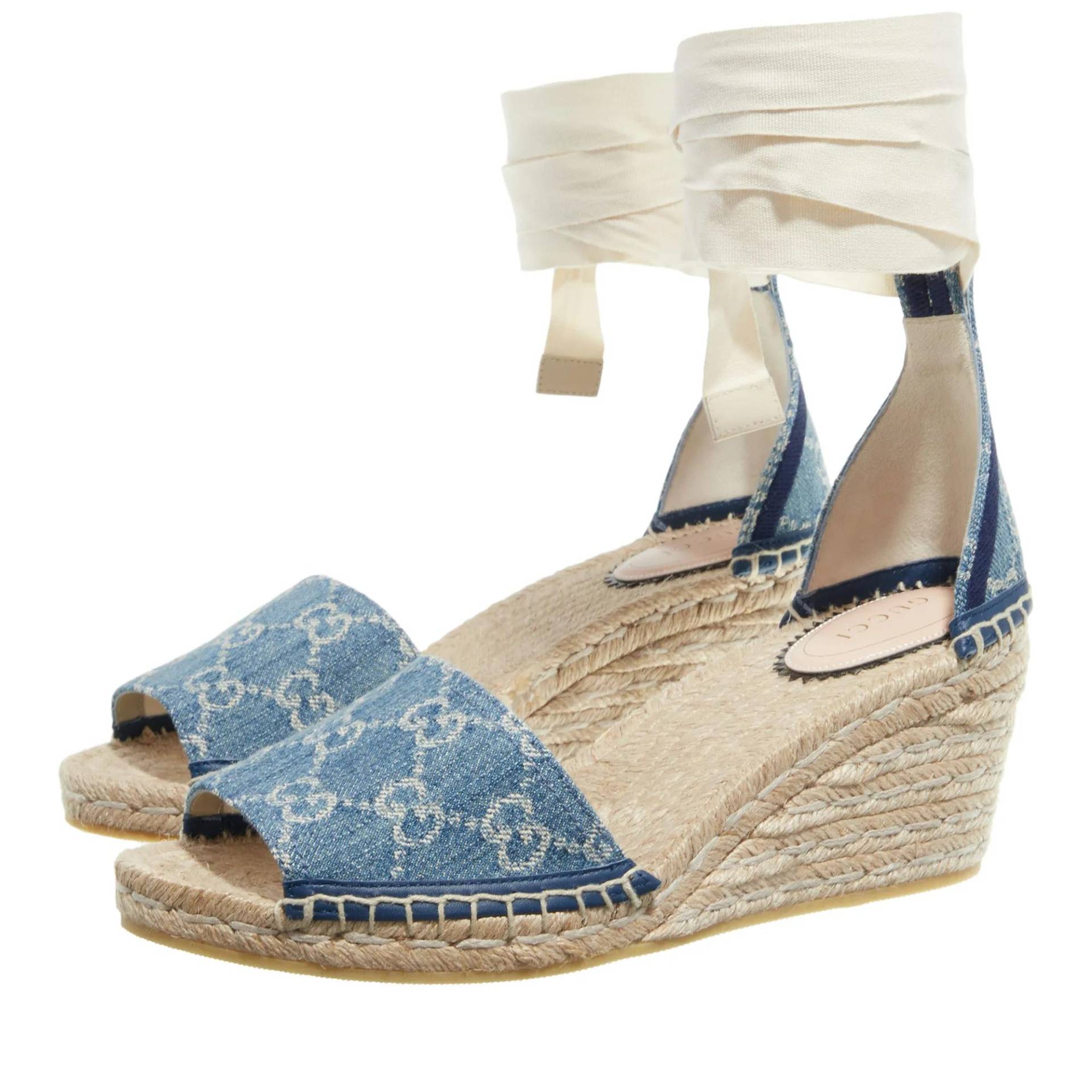 Gucci Espadrilles - Women's GG Platform Espadrille - Gr. 36 (EU) - in Blau - für Damen von Gucci