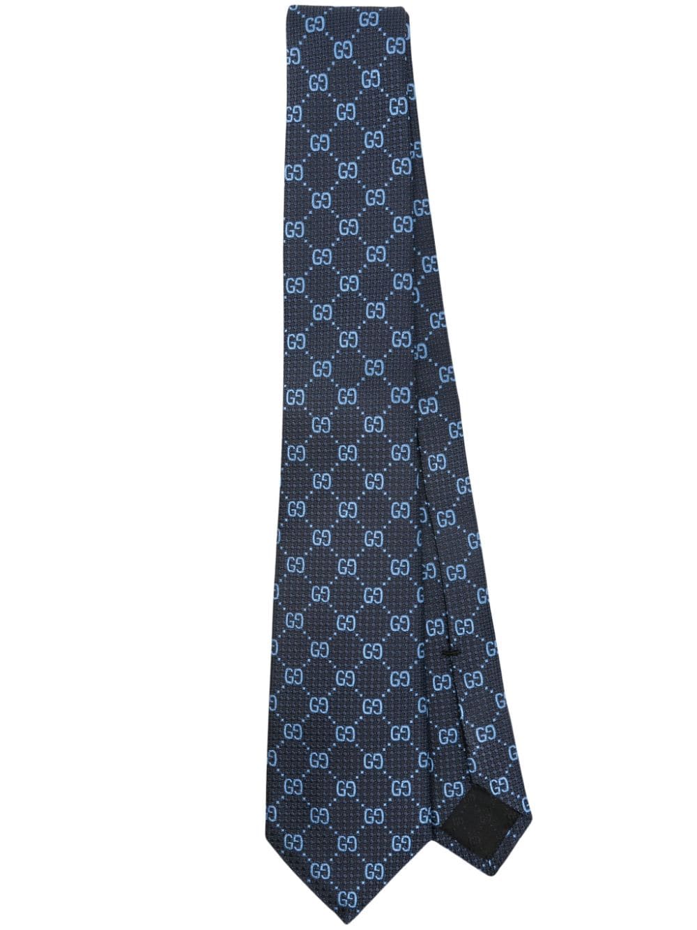 Gucci GG Damier jacquard tie - Blue von Gucci