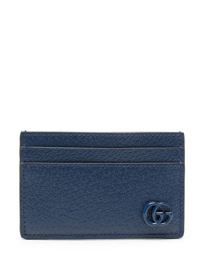 Gucci GG Marmont leather card holder - Blue von Gucci