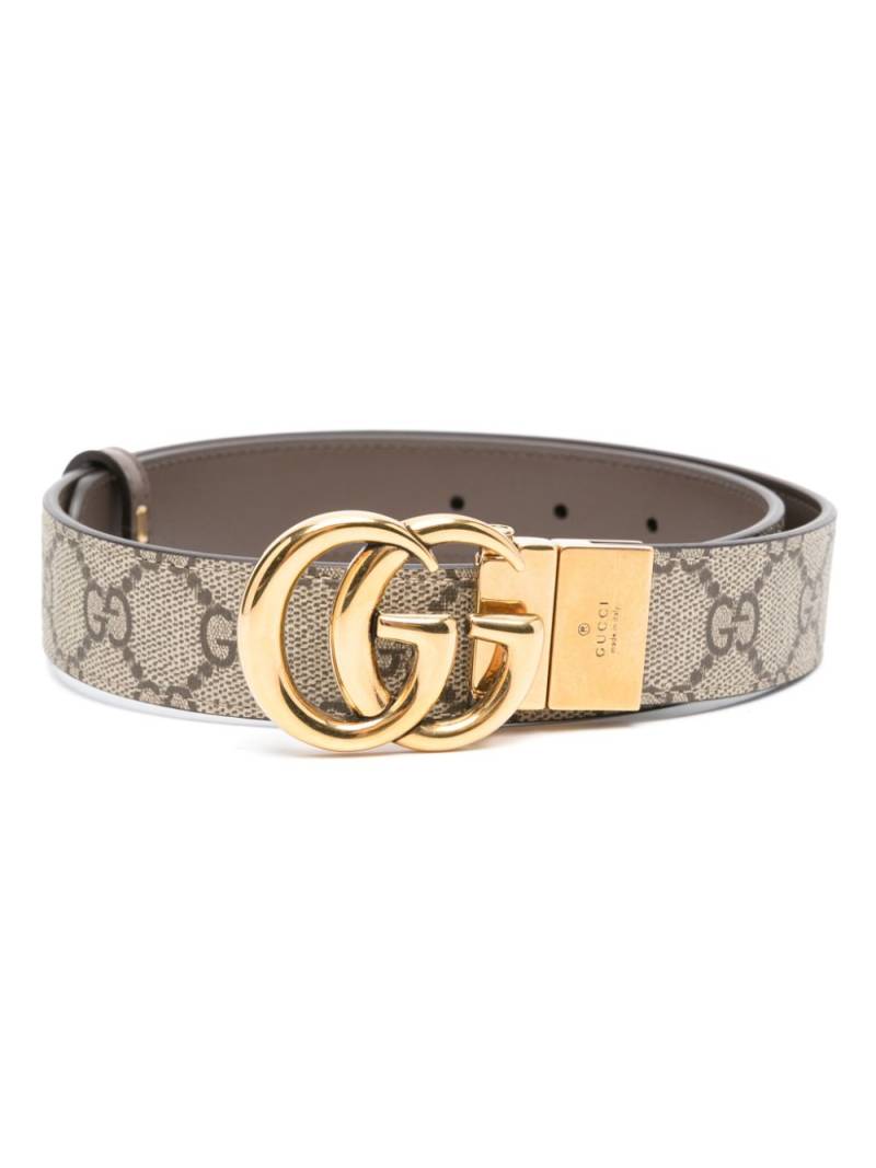 Gucci GG Supreme canvas reversible belt - Neutrals von Gucci