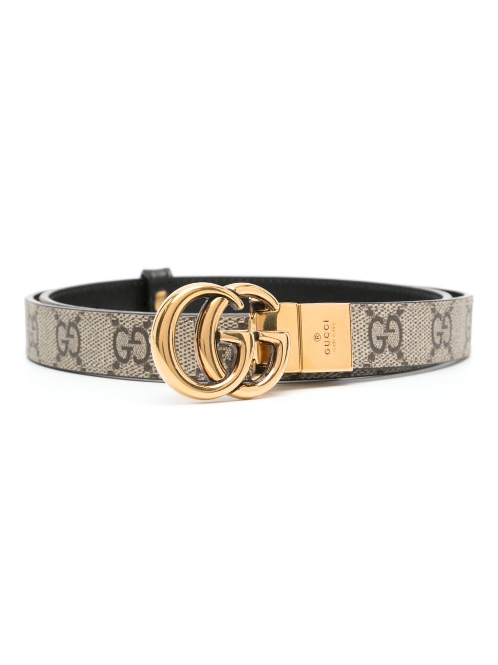 Gucci Gucci GG 2cm Reversible Belt - Neutrals von Gucci