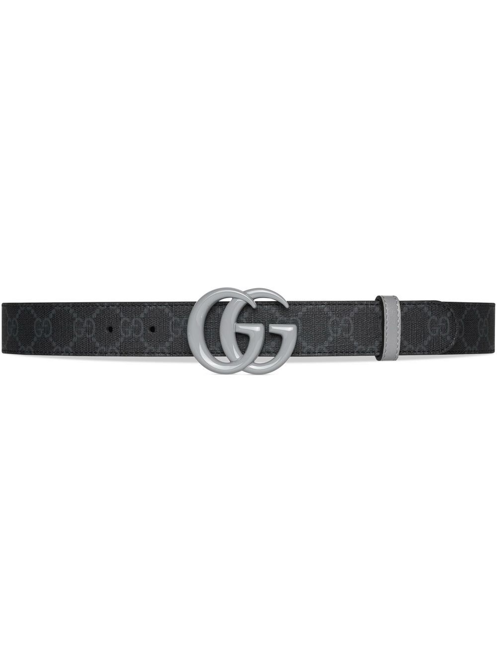 Gucci GG Marmont reversible thin belt - Black von Gucci