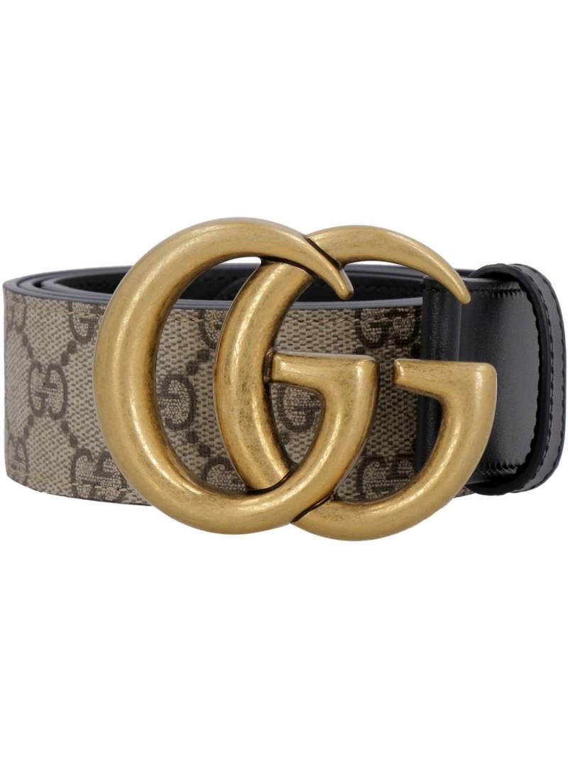 Gucci GG Supreme buckle belt - Neutrals von Gucci