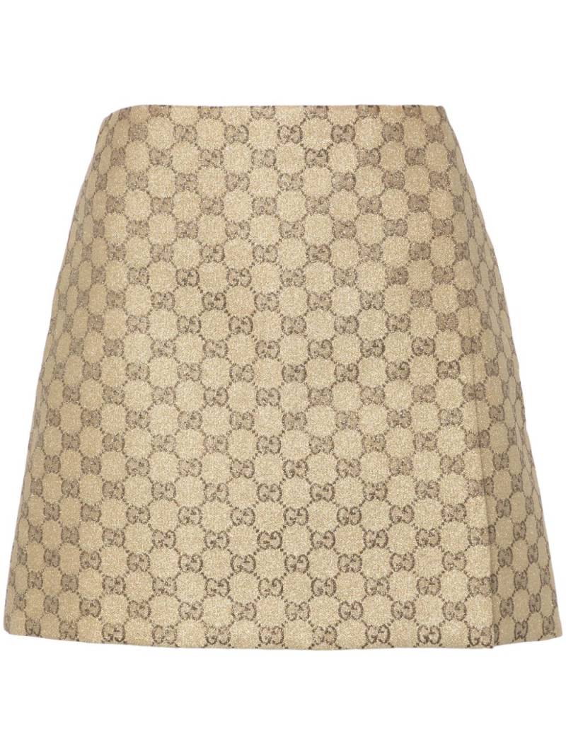 Gucci GG Supreme-patterned min iskirt - Neutrals von Gucci