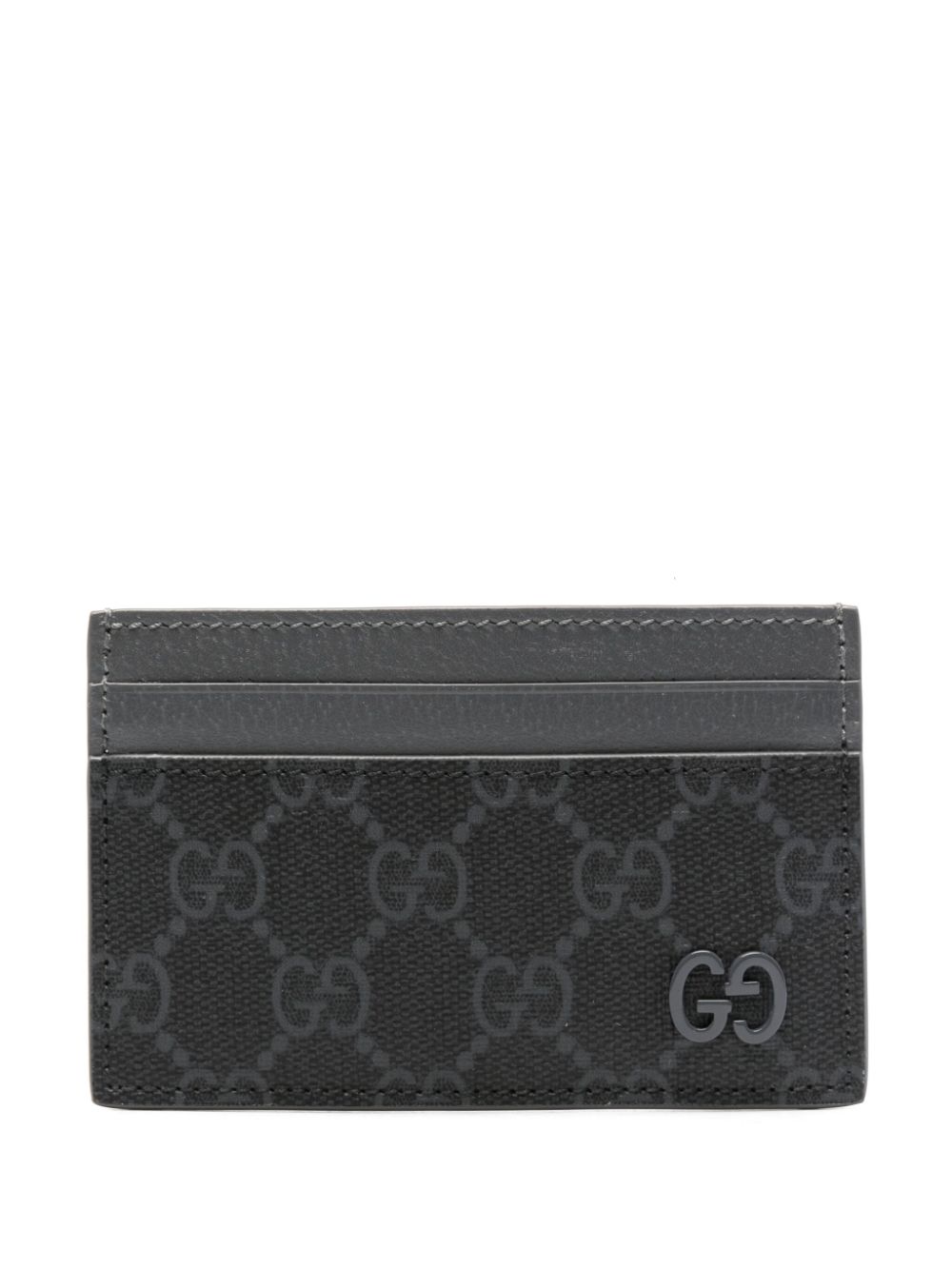 Gucci GG Supreme leather cardholder - Grey von Gucci